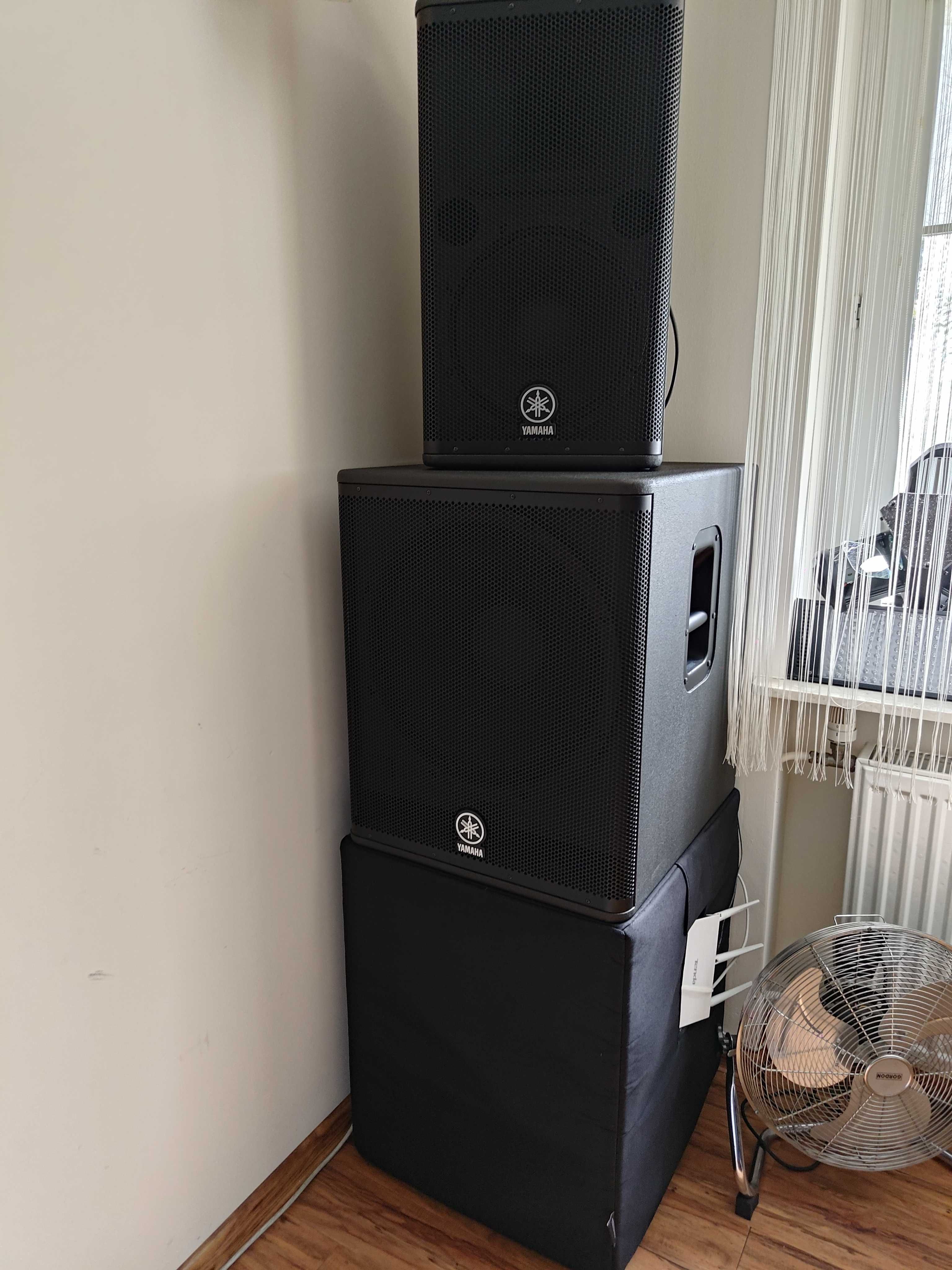 Profesjonalne nagłośnienie aktywne 2xYamaha Dsr 112 i 3x Dsr 118W.