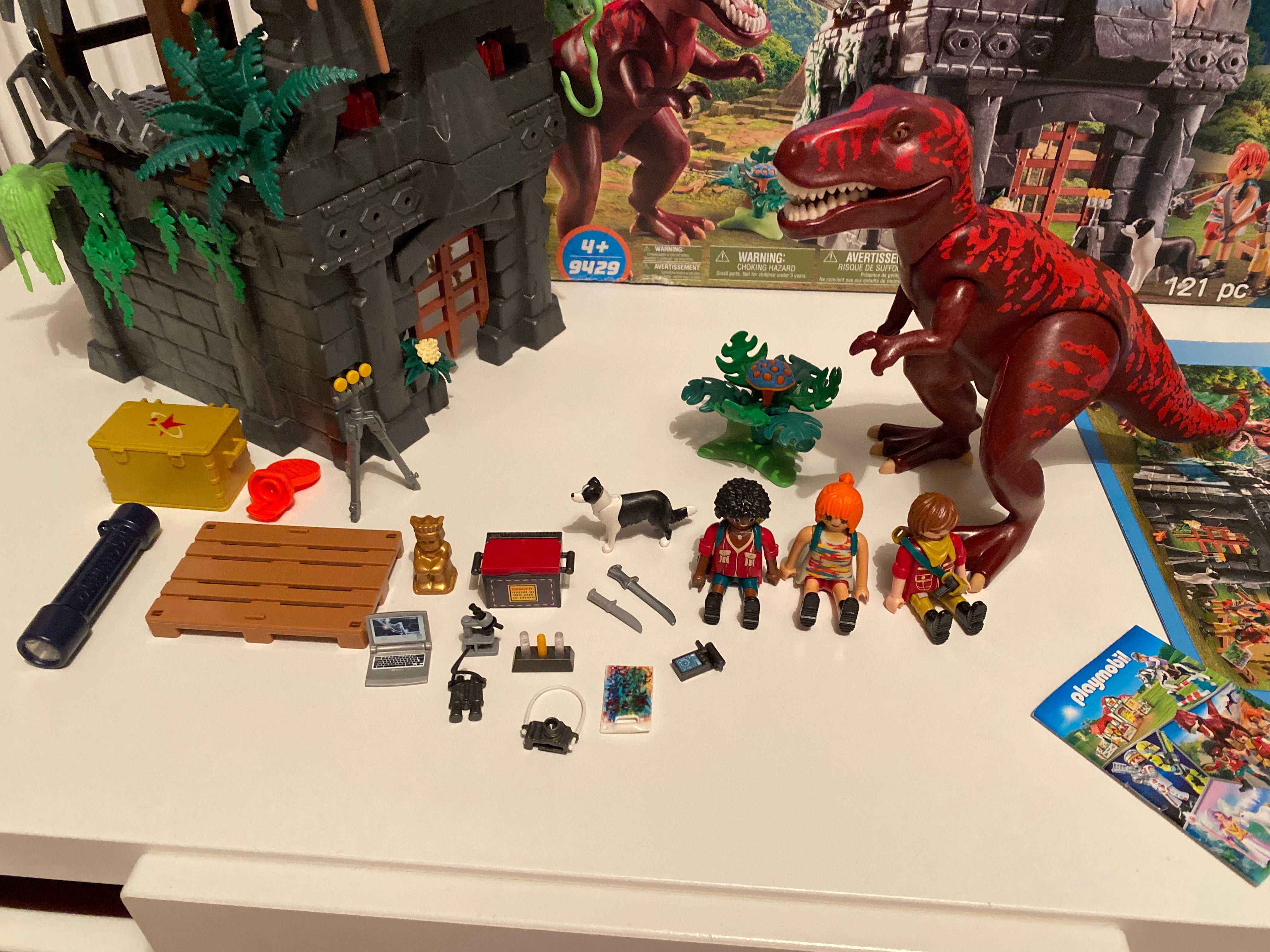 Playmobil 9429 dinozaury The Explorer Obozowisko Z T-Rexem