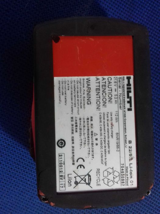 Akumulator Hilti B22 5.2Ah