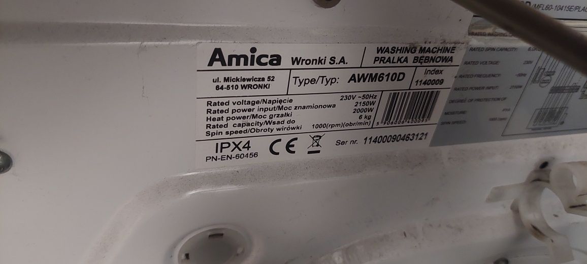 Pralka Amica AWM610D