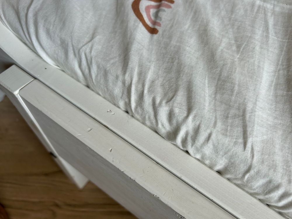 Lozko Ikea sundvik 80x200 rozsuwane z materacem