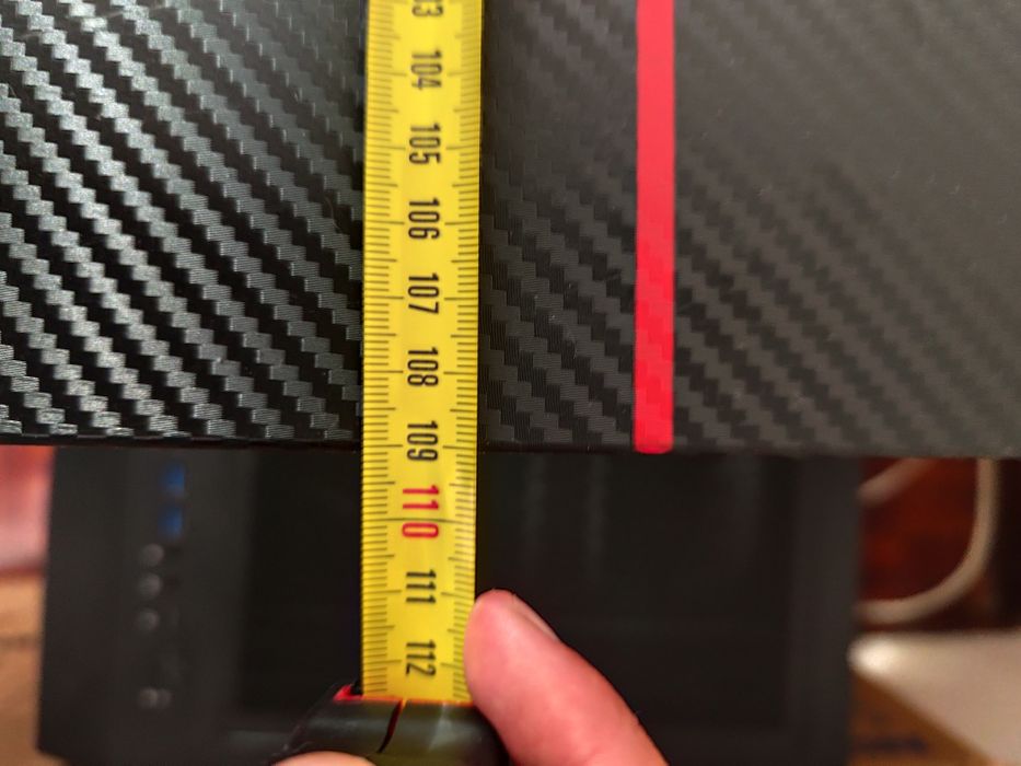 Secretária GAMER BLITZWOLF revestida em FIBRA de CARBONO