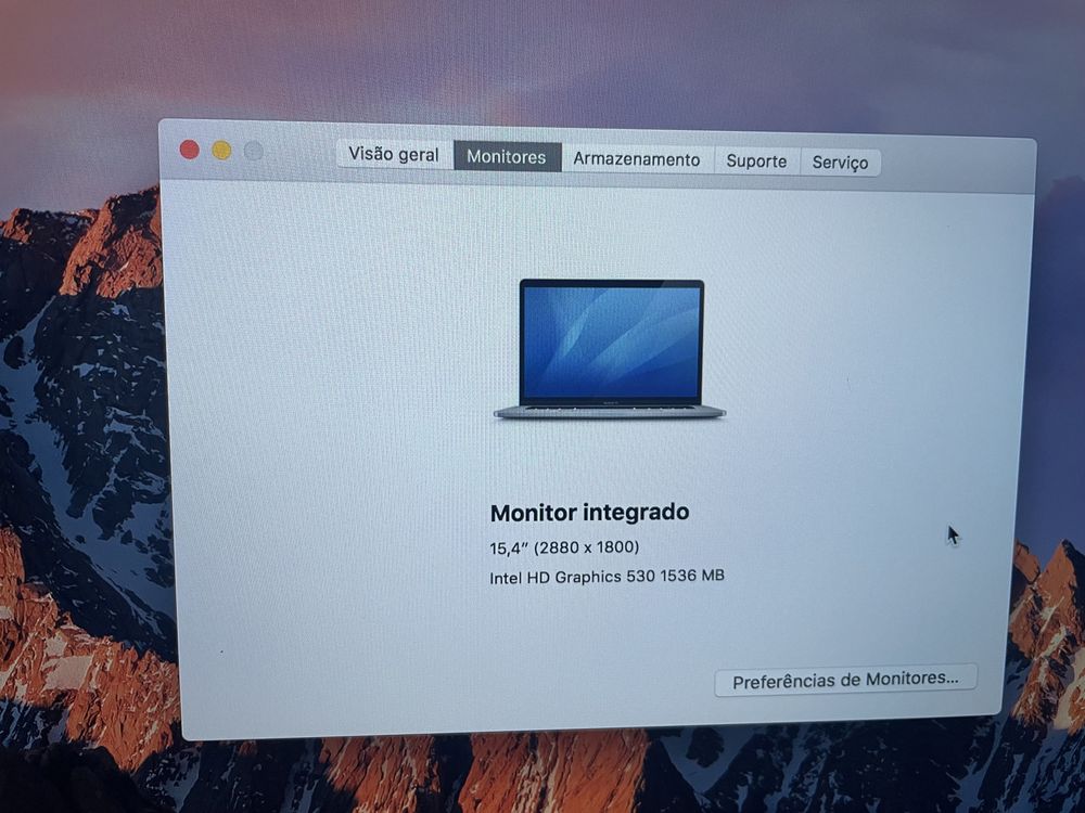 MacBook Pro 15.4” 500gb (2016) - VER DESCRICAO