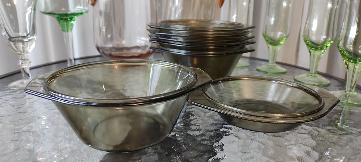 Посуда из карамельного,цветного и жаростойкого стекла СССР