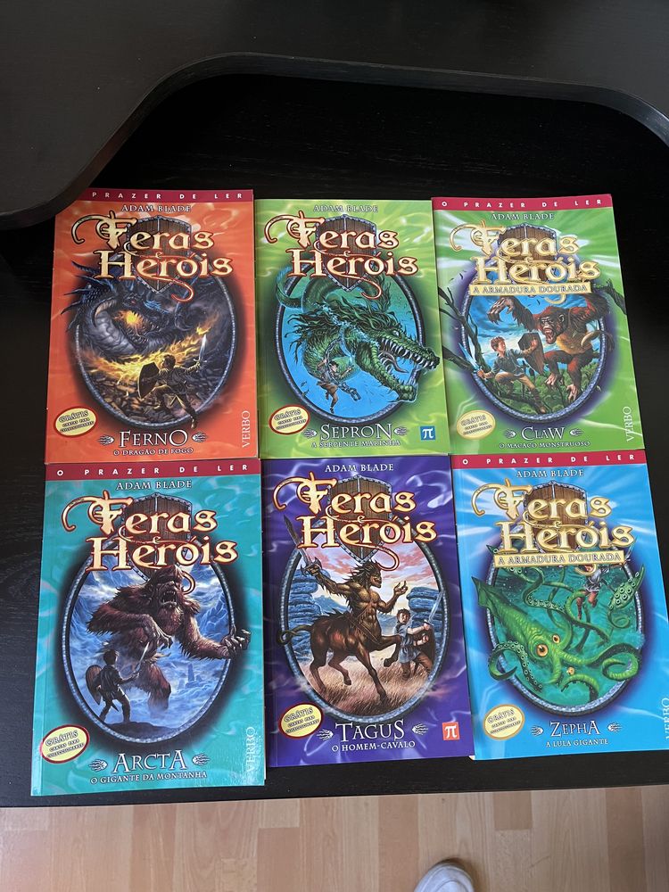 Livros “Feras e Heróis”