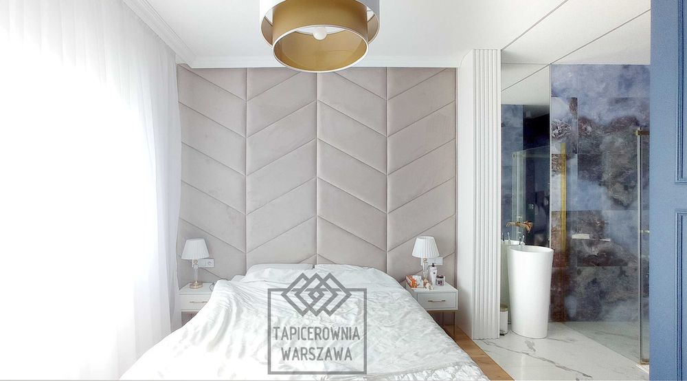 Panele tapicerowane siedzisko przedpokojowe zabudowa wnęki tapicer