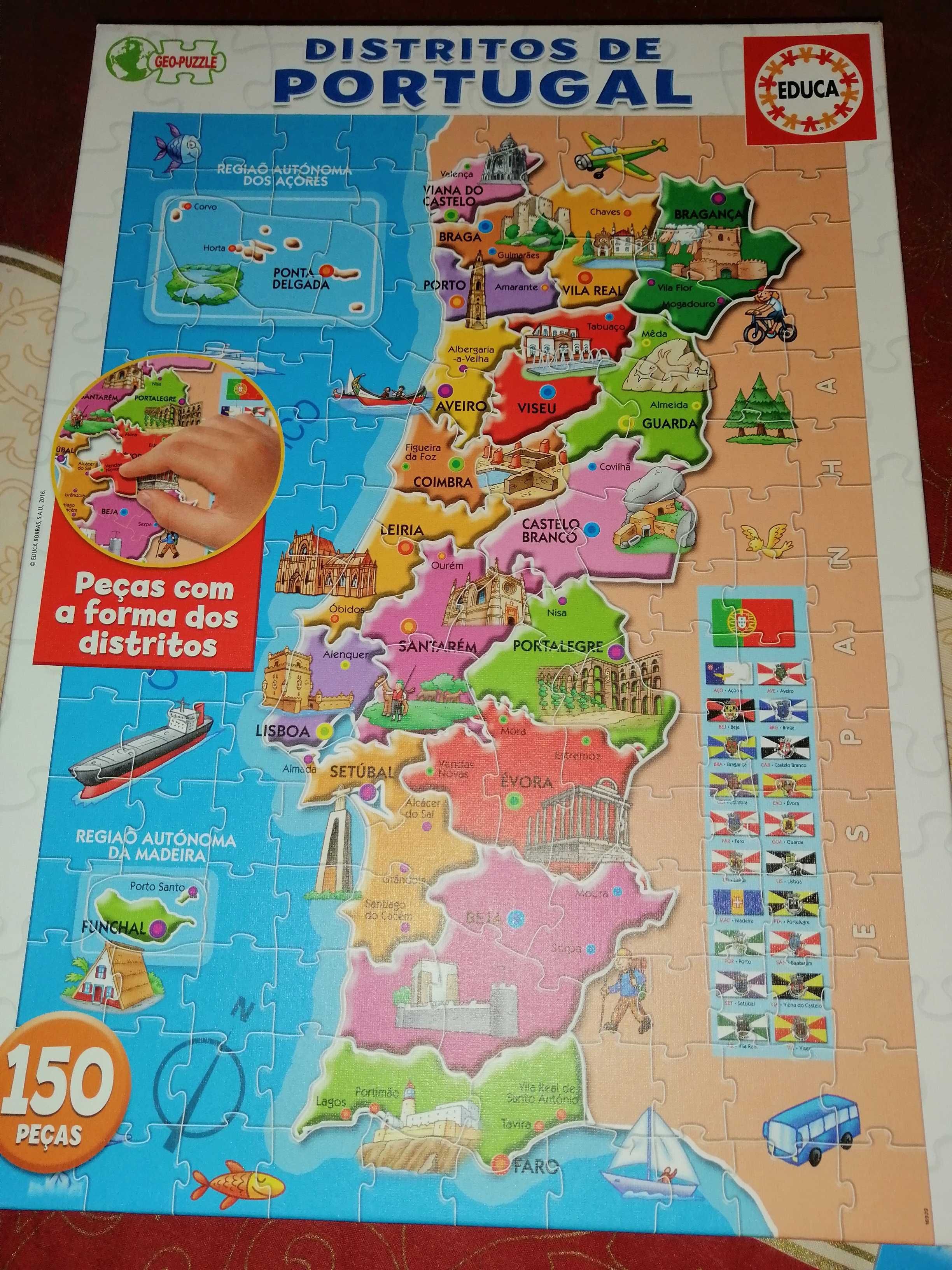 Puzzle de Portugal continental