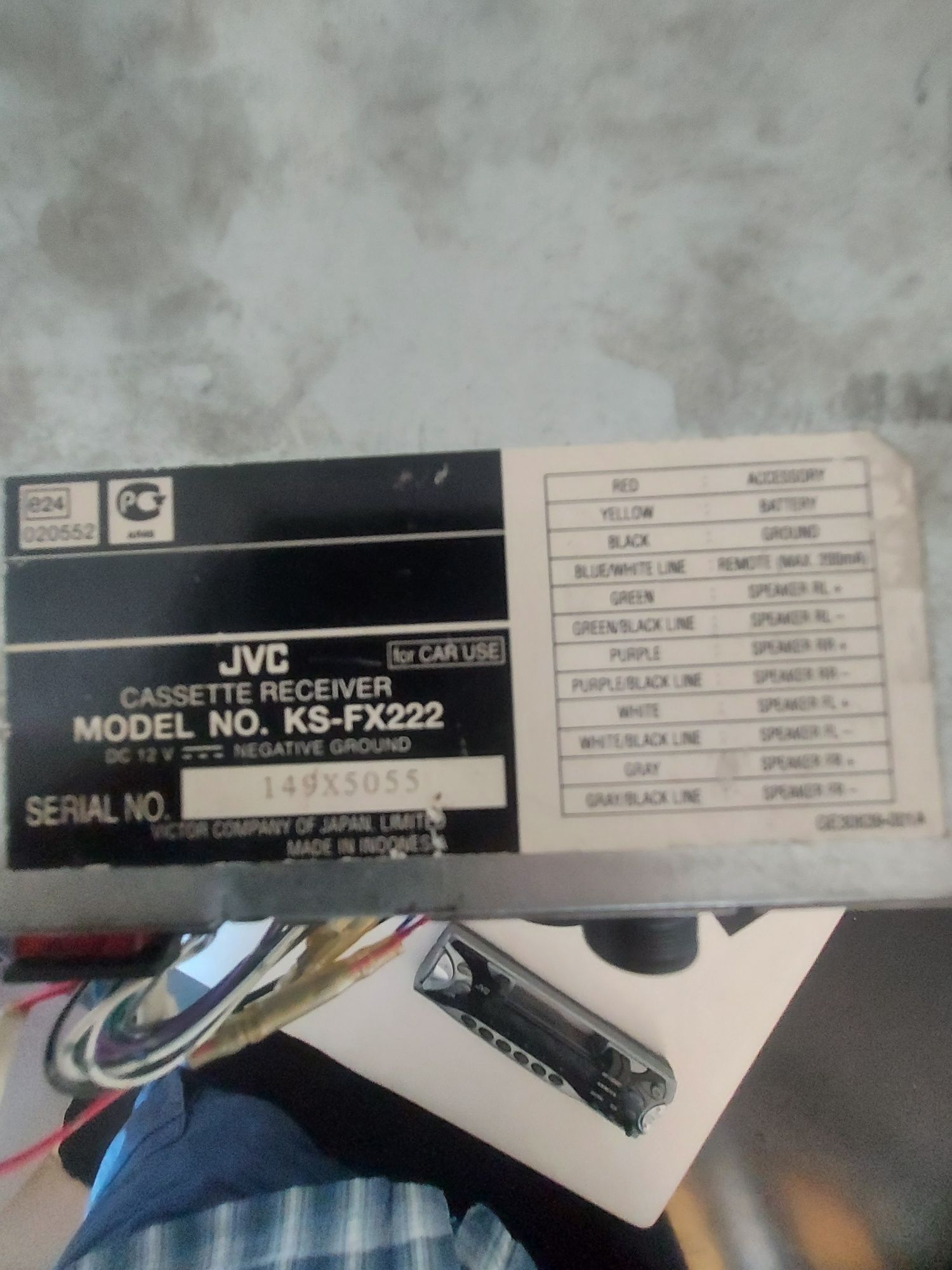 Radio odtwarzacz JVC dla konesera