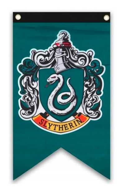 Flaga Slytherin Harry Potter 125 x 70 cm