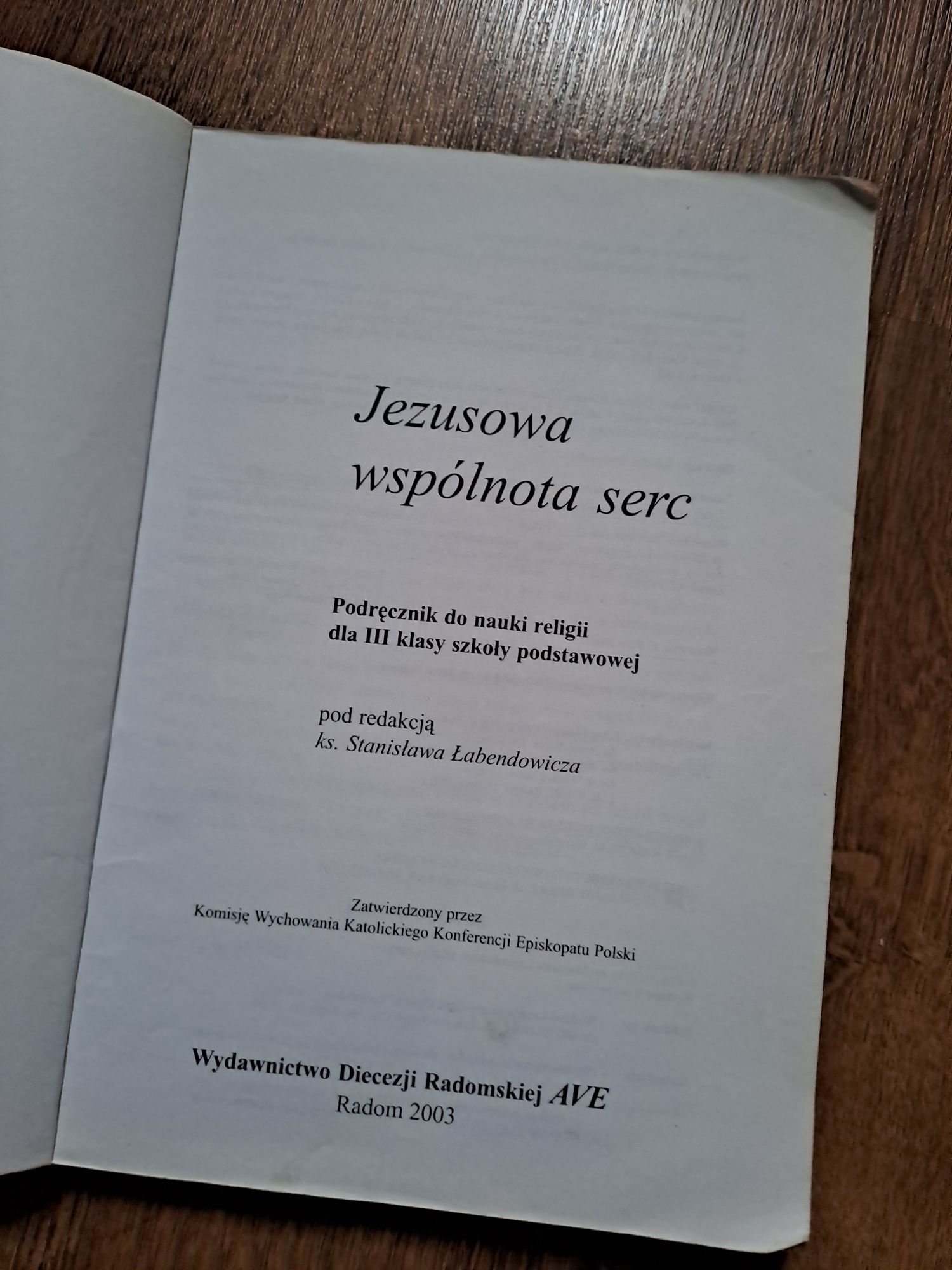 Podręcznik do religii Jezusowa wspólnota serc szkoła podstawowa 3