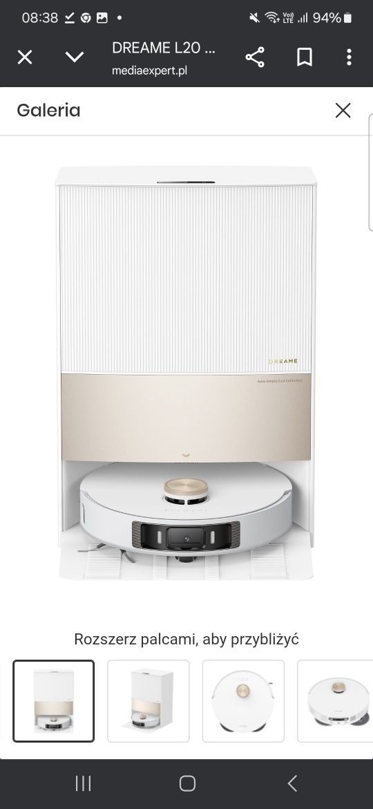 Robot sprzatajacy Dreame L20 Ultra Complete  Opłacone ubezp. 2029