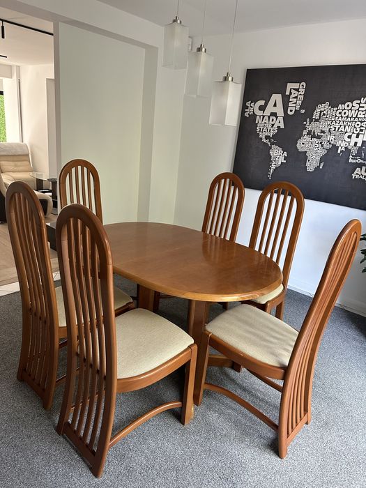 Stół jadalniany/do salonu z krzesłami zestaw