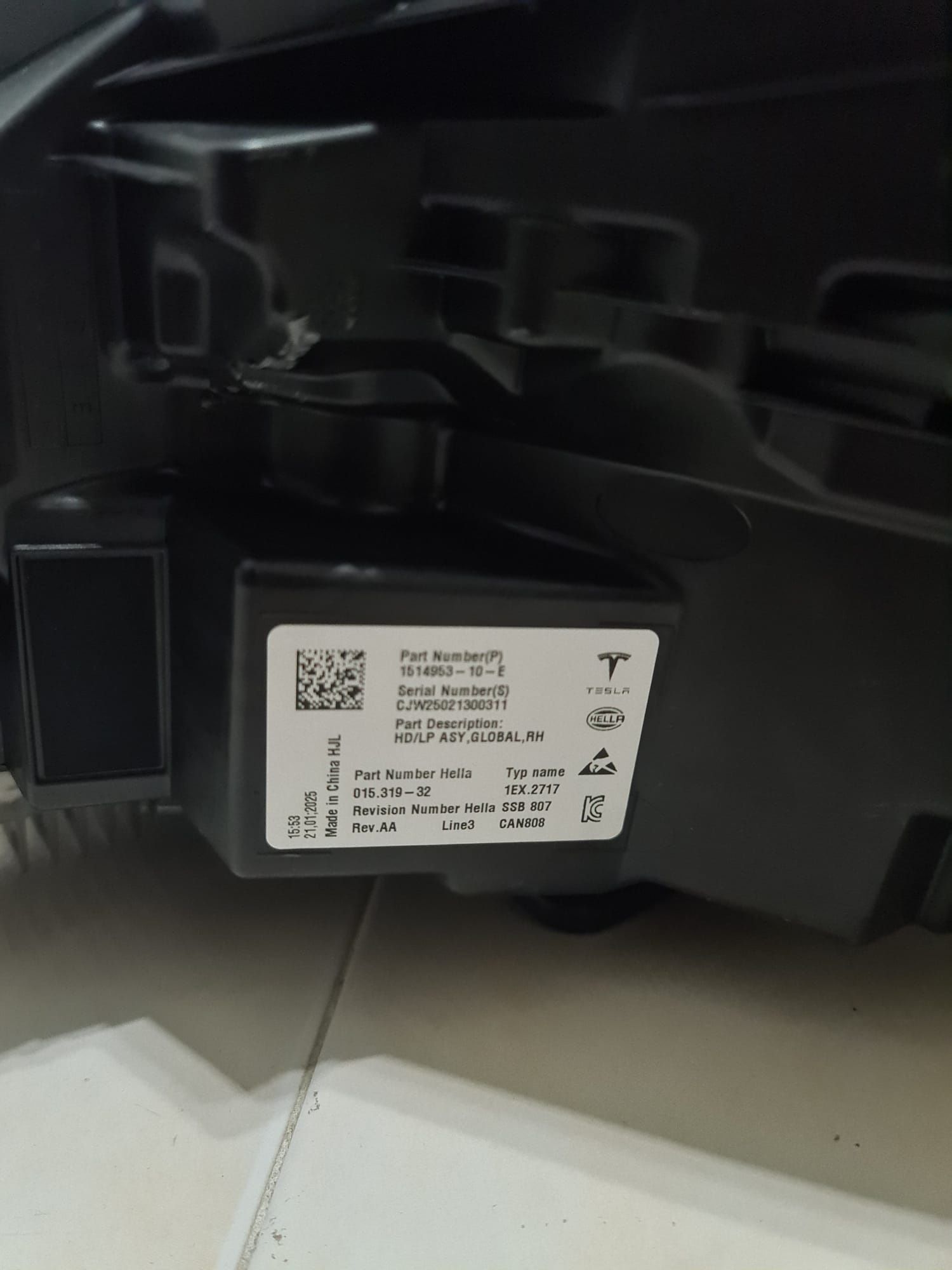 Otica Direita Tesla Model 3 e Y Nova