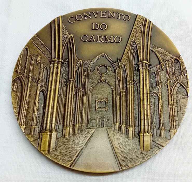 Medalha Centenário do Convento do Carmo, em bronze