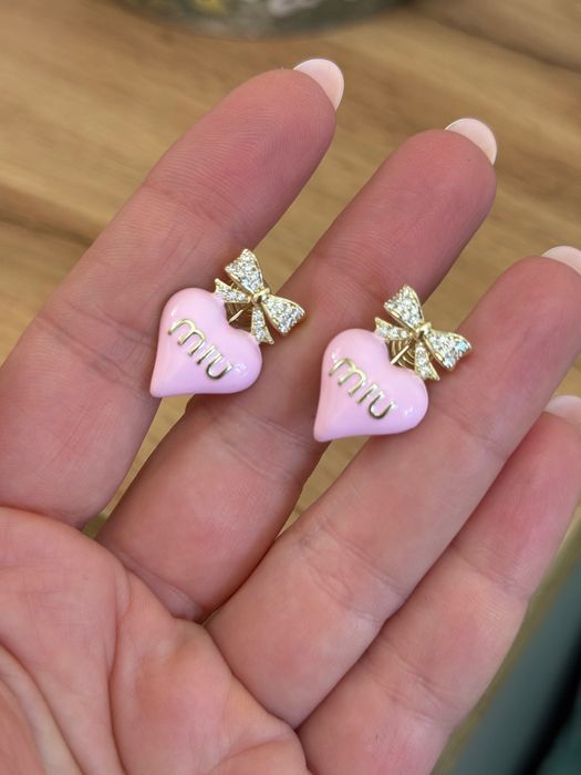 Кліпси miu miu рожеві