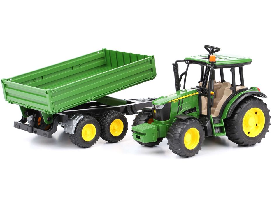 Bruder 02108 zestaw John Deere traktor i ciągnik z przyczepą zabawka