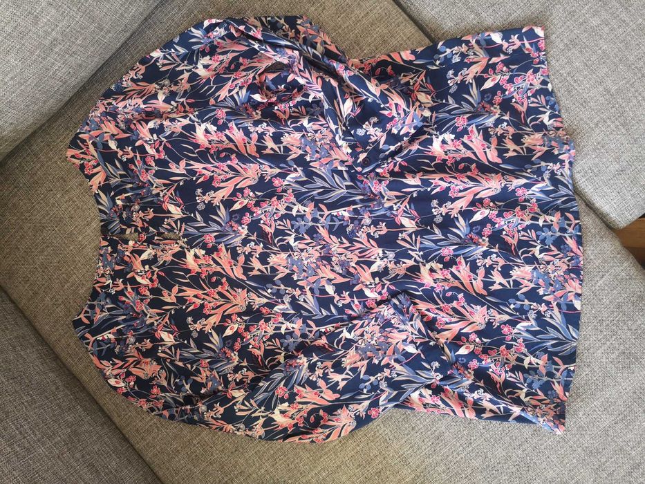 Niebieska bluzka w kwiaty greenpoint 38