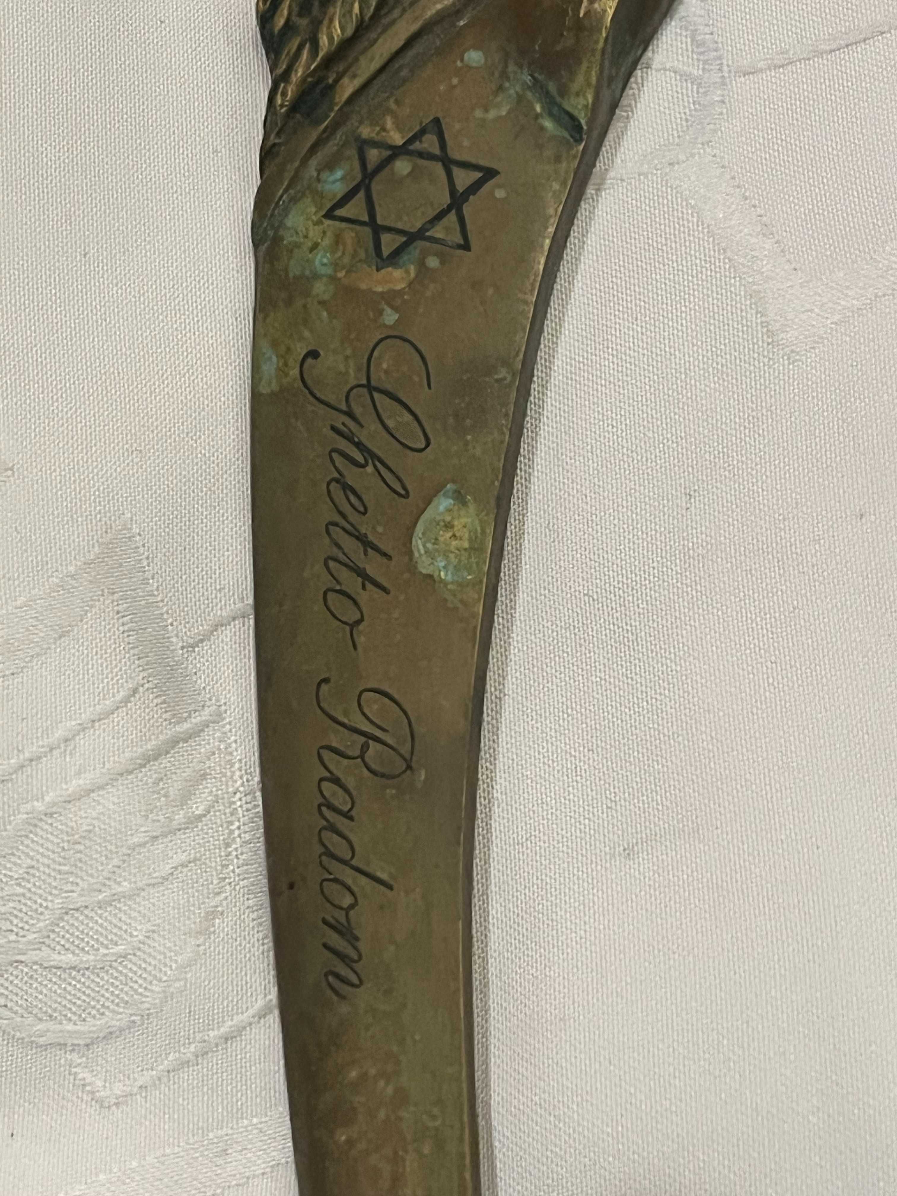 Stary, żydowski nóż do listów papieru, Getto Radom