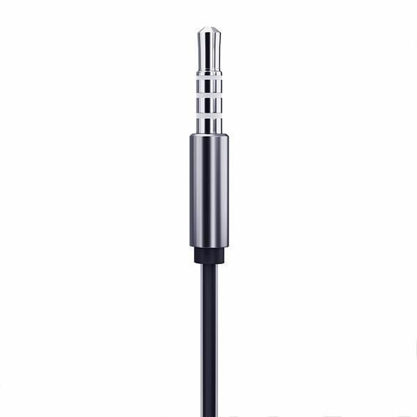 Słuchawki Douszne 3MK Wired Earphones Jack 3,5 mm - Czarny