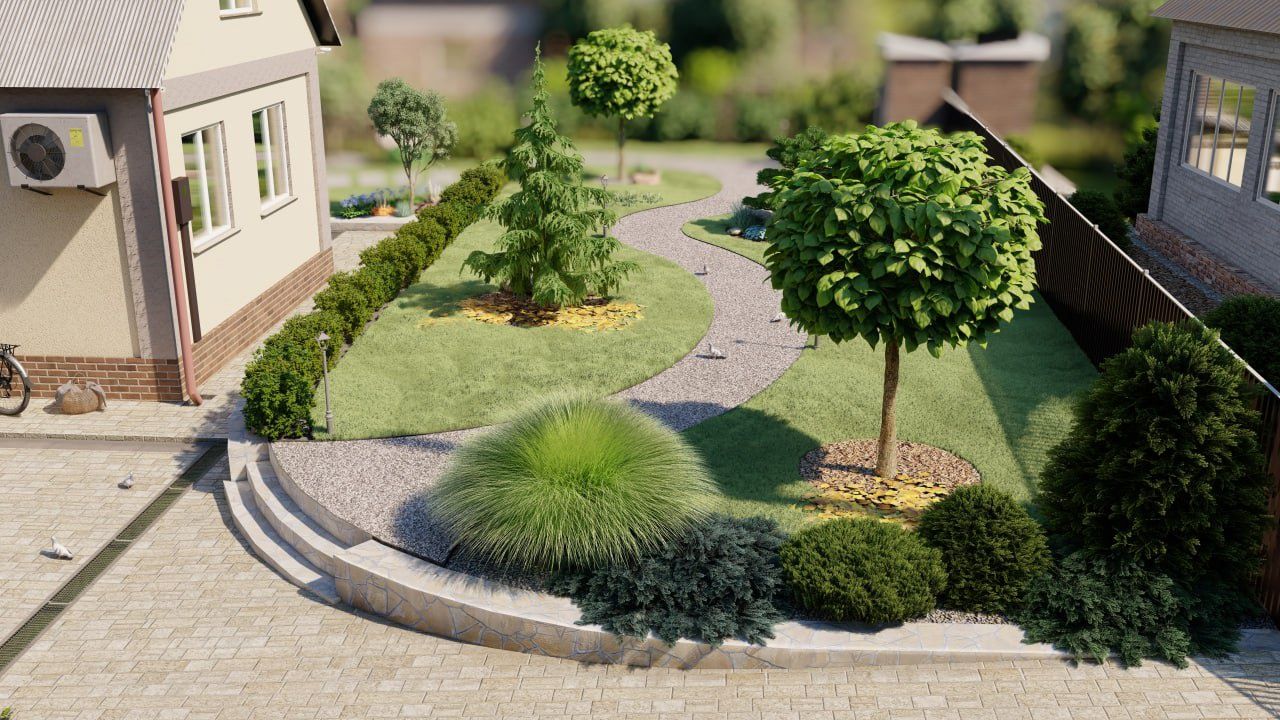 Дизайн, проект, озеленение, 3D, Проект озеленения, ландшафтный дизайн