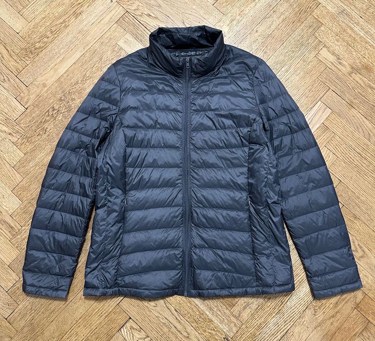 Микро пуховик ХЛ размер женская серая курточка