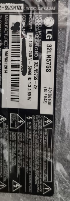 Componentes TV LG 32LN