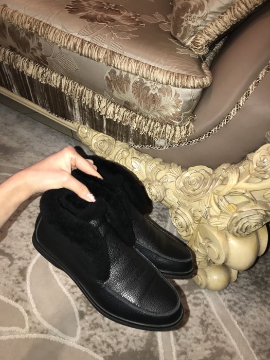 Шкіряні теплі лофери