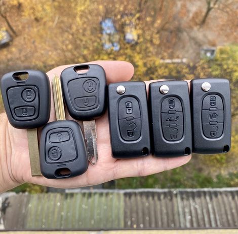 Корпус ключ Citroen C1,C2,C3,C4,C5,C8 Xsara,Picasso,Berlingo Peugeot