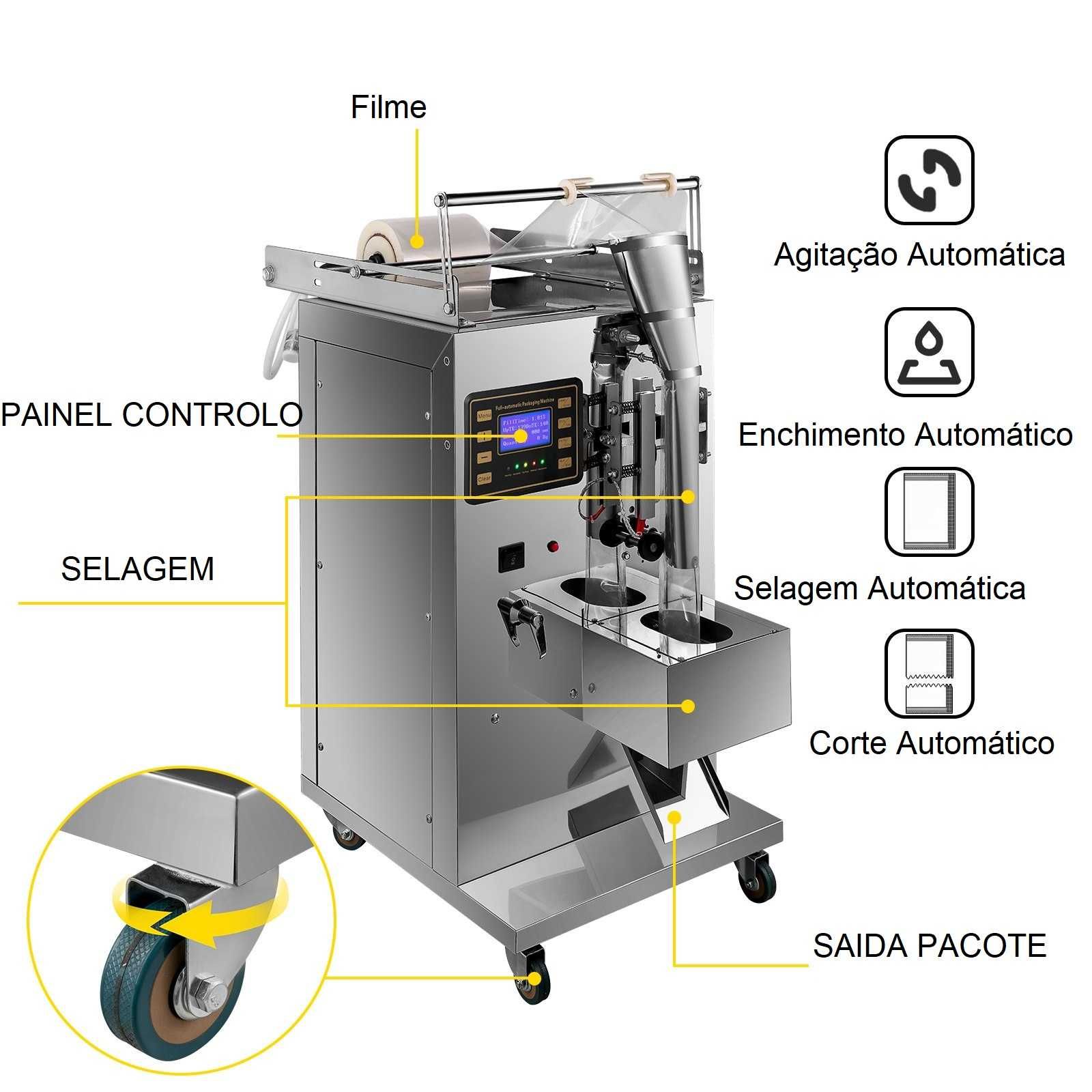 Máquina Automática de Embalagem de Líquidos enchimento e selagem