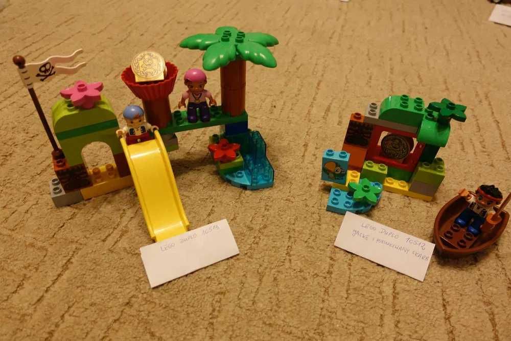 Lego duplo "Jacke i piraci z Nibylandii" 10512 i 10513