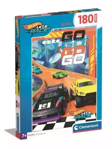 Puzzle 104 Super Kolor Hot Wheels. Clementoni. Nowy Produkt