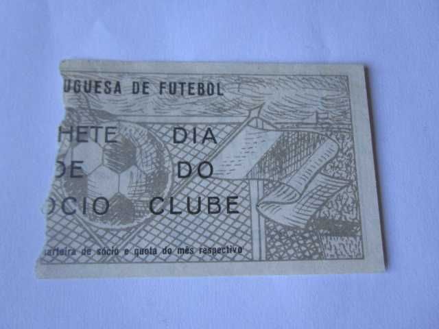 Bilhete futebol  1975 Benfica 5 Boavista 1 SLB