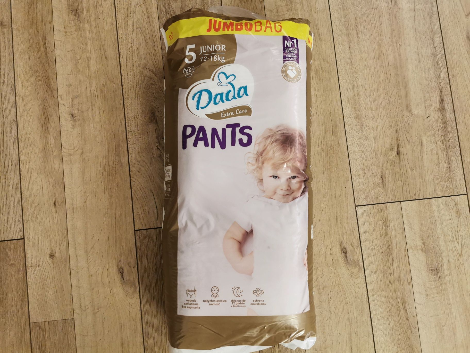 1 x Pieluchomajtki Dada Extra Care PANTS JUMBO BAG rozmiar 5 60szt/op