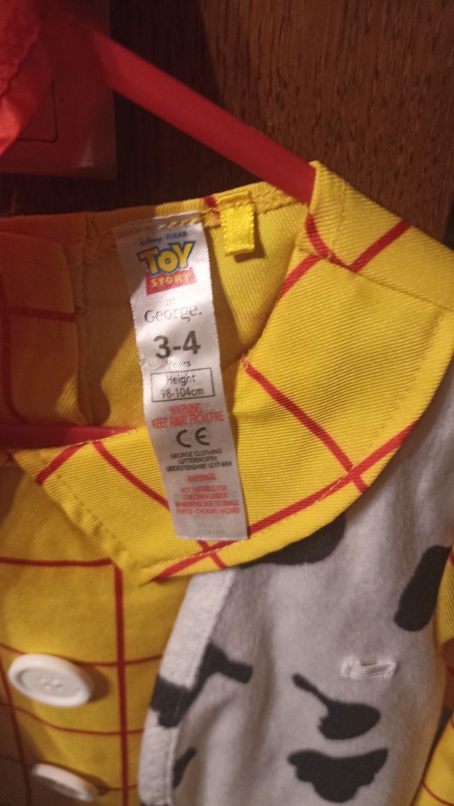 Toy Story strój przebranie Chudy 3-4 lat George