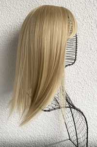 Włosy doczepiane, naturalny blond / minimalne refleksy, tupet