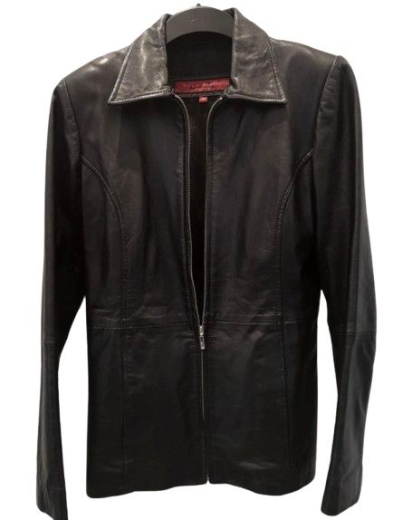 Kurtka skórzana damska nowa czarna skóra naturalna Philip Russel r. M