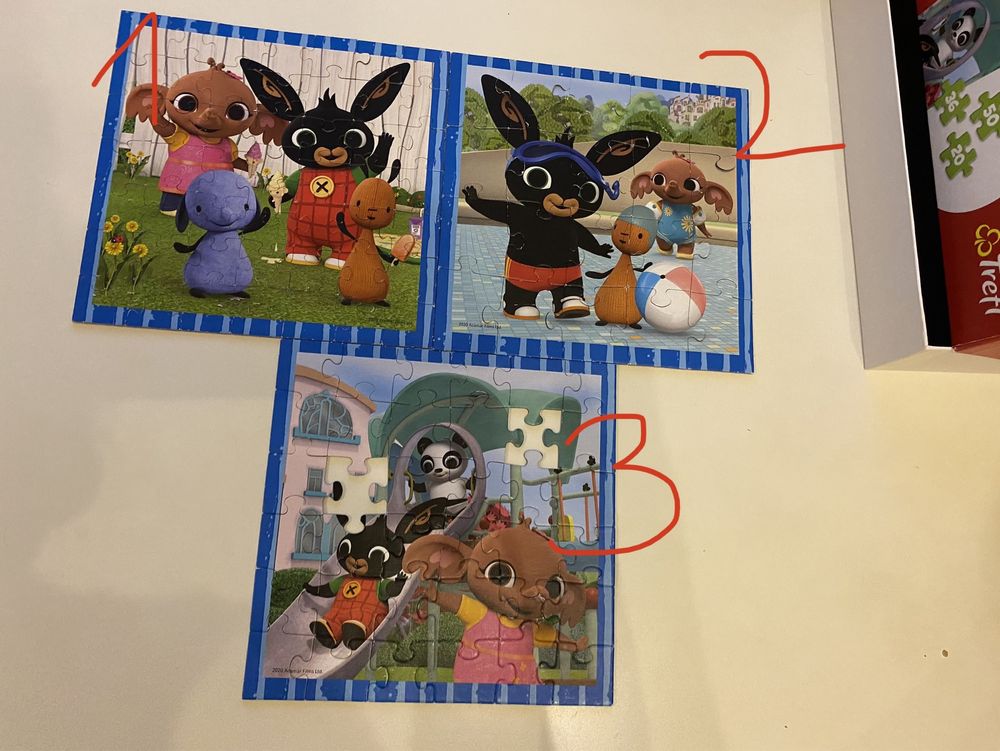 Puzzle Bing Trefl 3 w 1 3 in 1