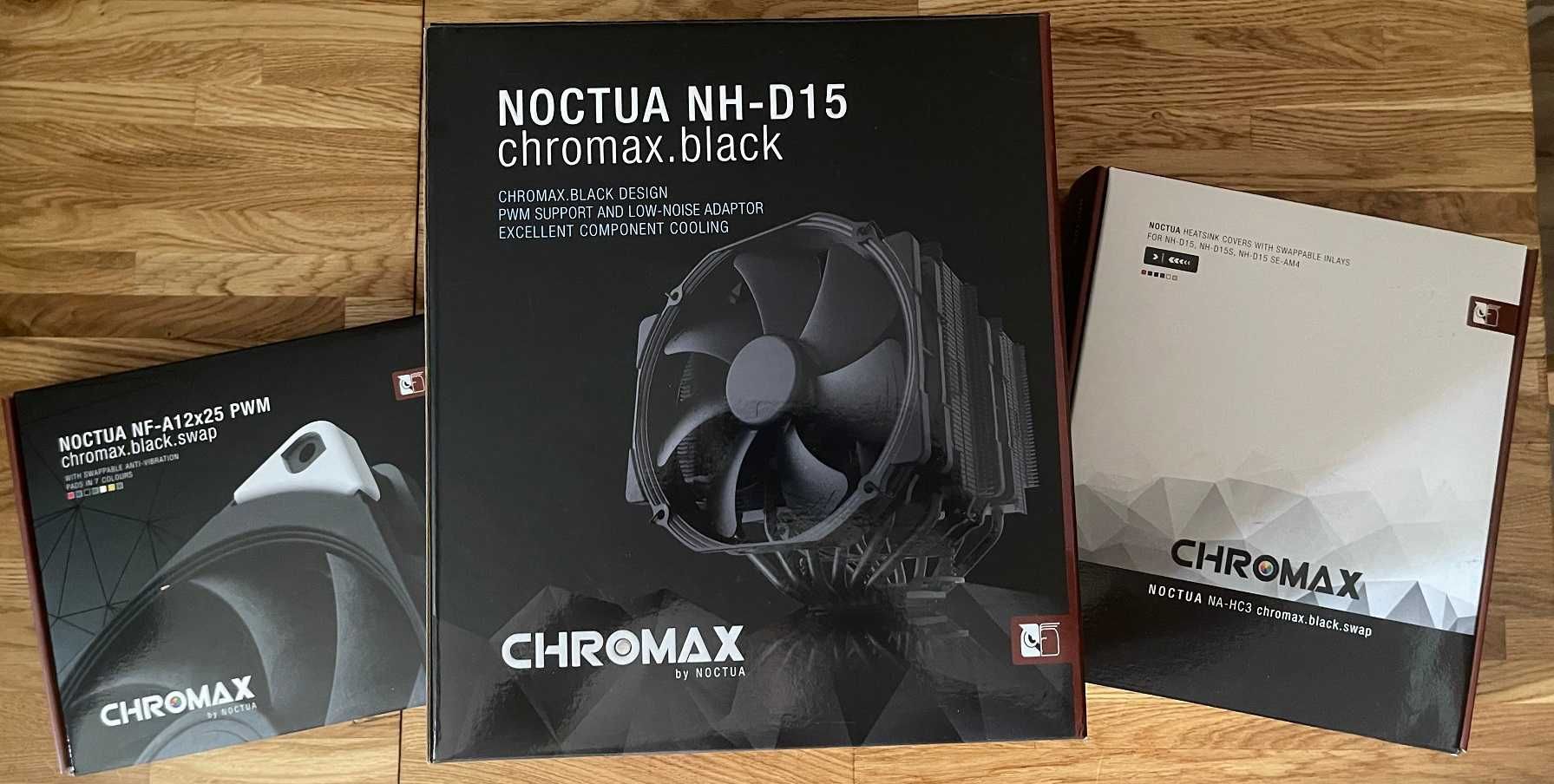 Повітряне охолодження CPU Noctua NH-D15 chromax.black спец. комплект