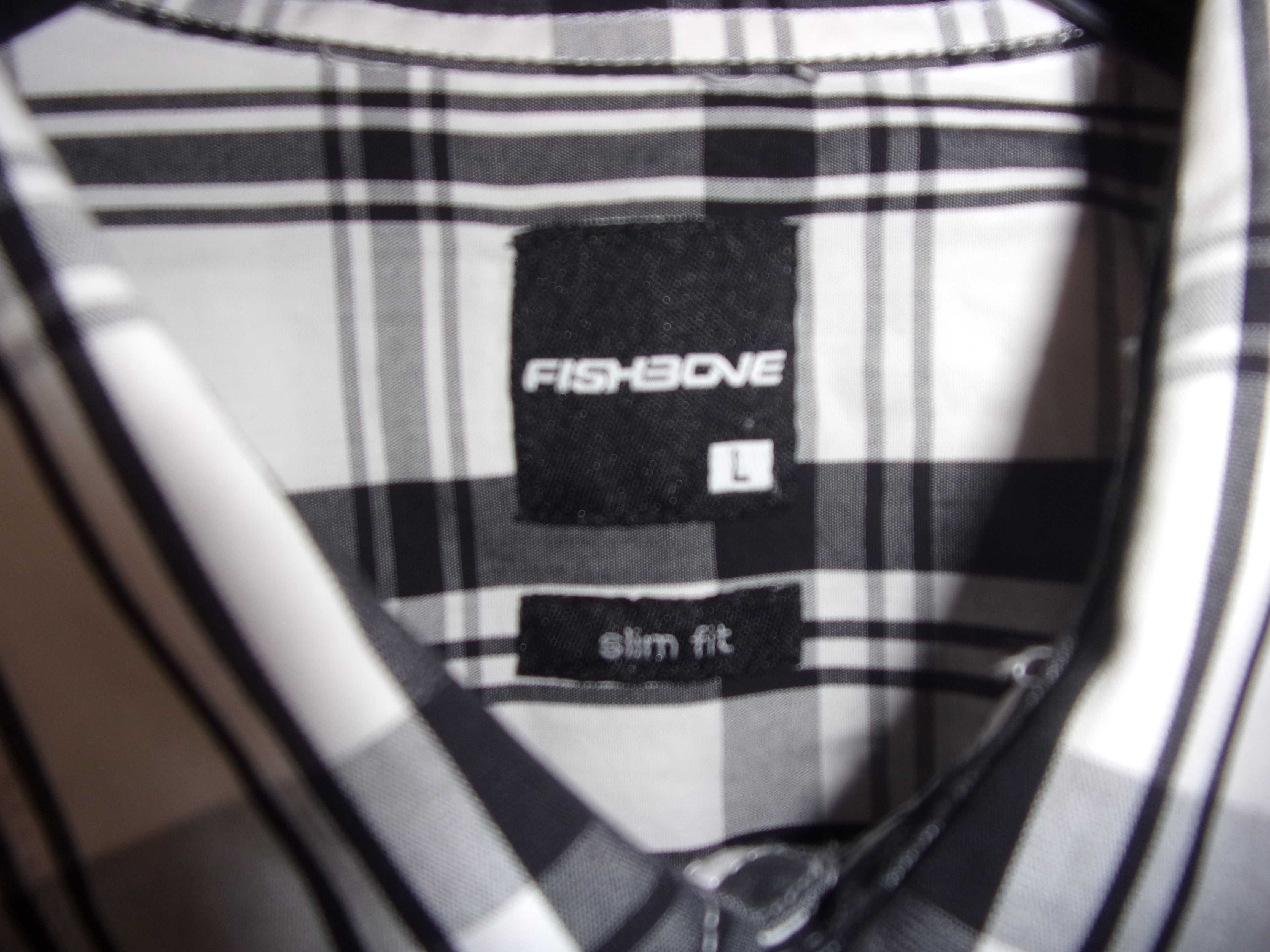 koszula męska Fishbone Slim Fit L
