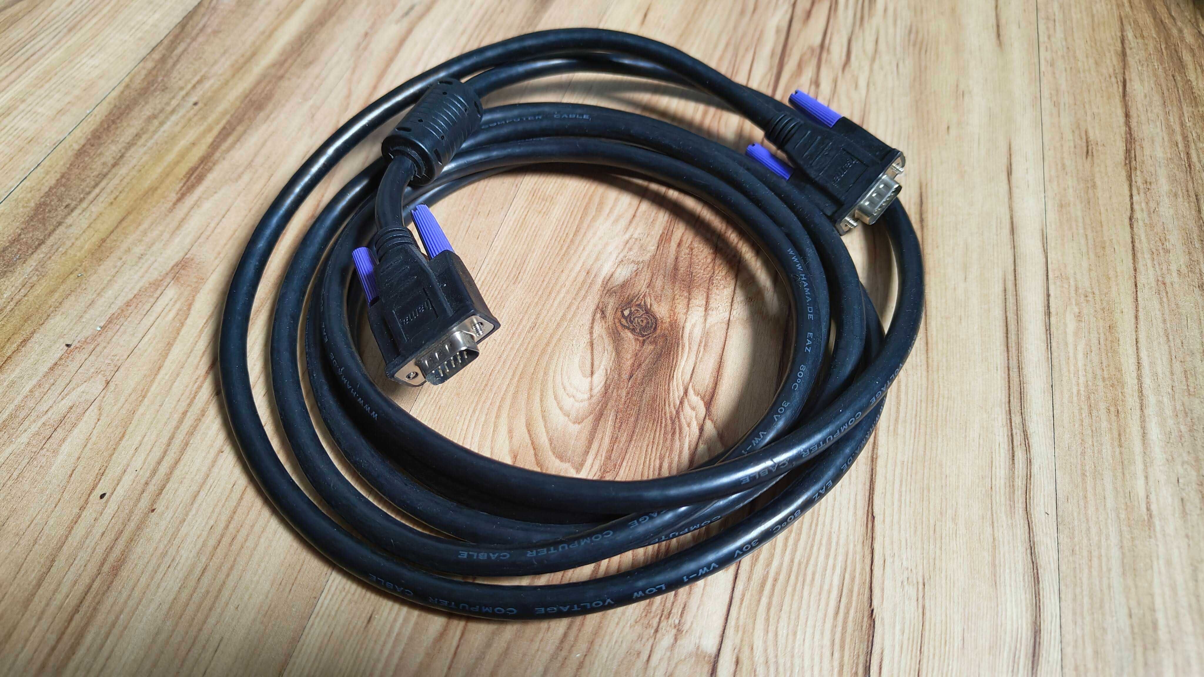 HDMI Kabel 15m D-sub SVGA 3m hama Grube ekranowane filtry