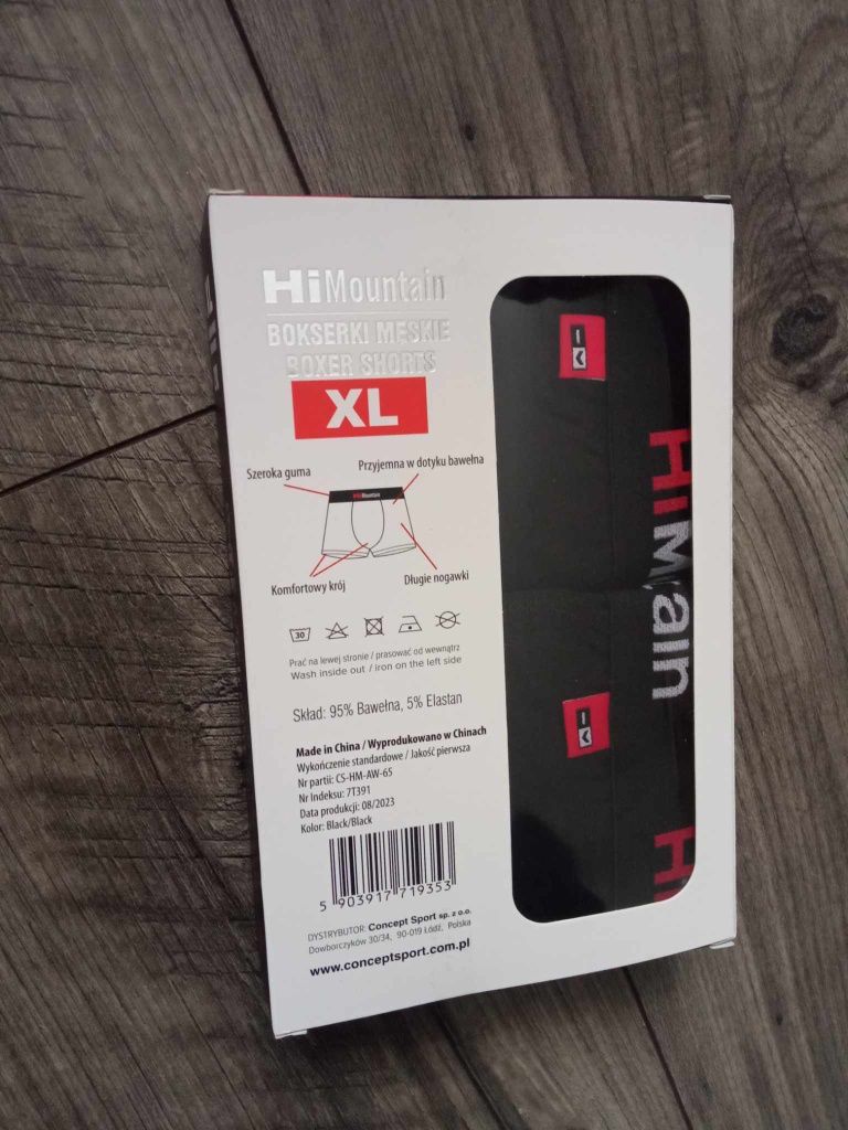 Nowe bokserki męskie HiMountain Comfort XL-2 pack