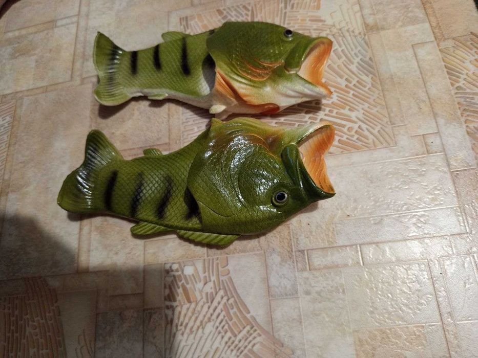 ШЛЕПАНЦЫ Резиновые РЫБА/КАРАСЬ -Обувь для пляжа, бассейна, душа