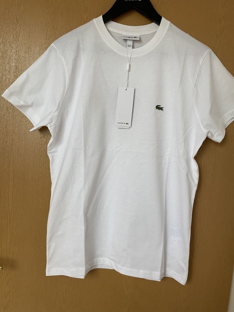 Biała koszulka t-shirt Lacoste s–xxl