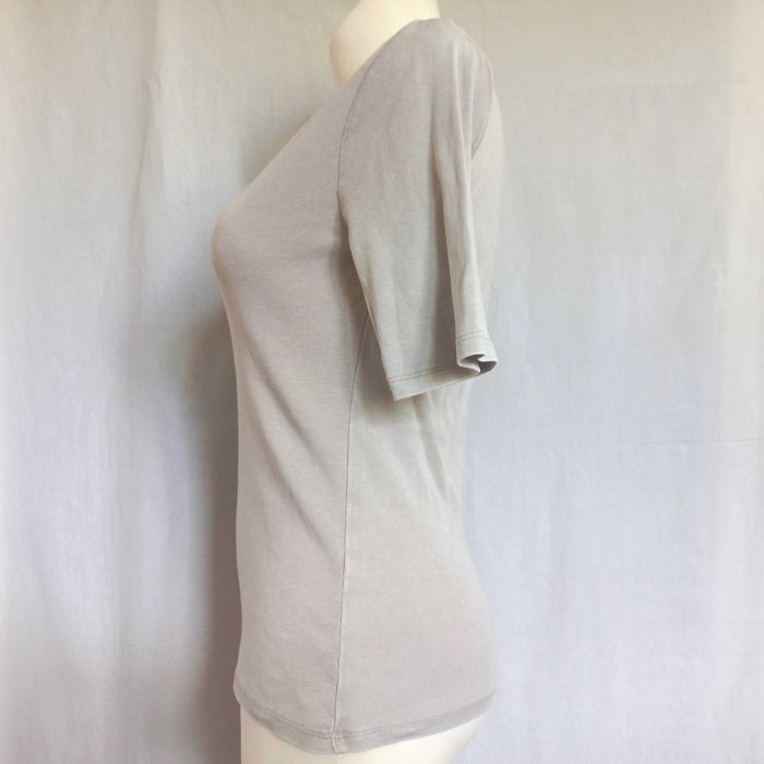 Bluzka beżowa T-shirt Krótki Rękaw r. 38 Zara Basic bawełna NOWA