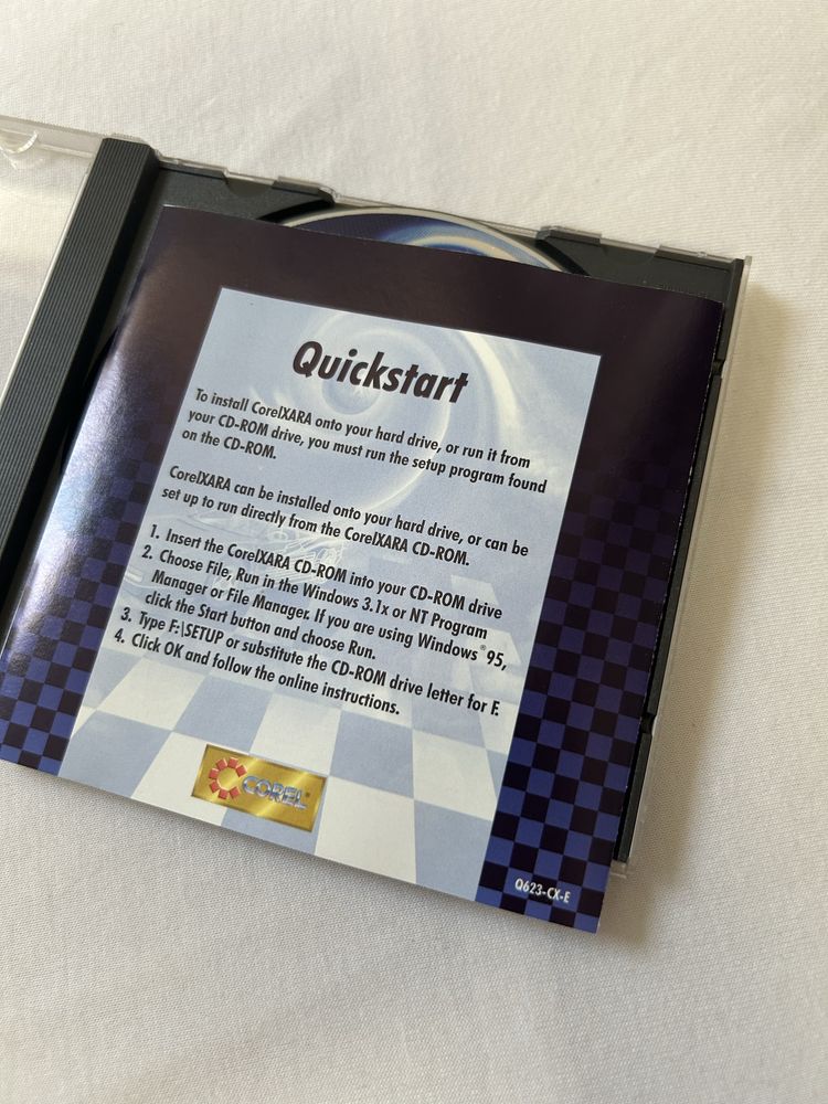 Graficzny Corel draw xara update version cd 1996 windows nt 95 3.1x