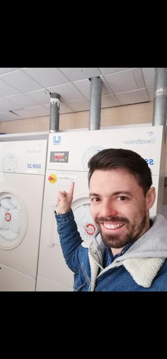 Máquina de lavar e secar roupa industrial professional