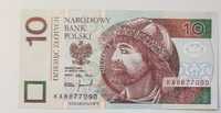 Banknot 10 zł 1994 r. - Bitwa pod Cedynią - wersje nieobiegowe