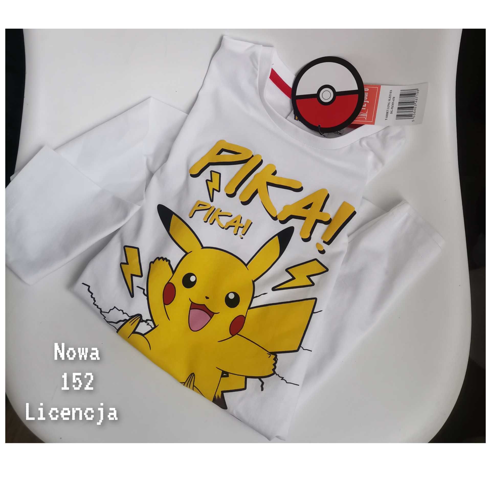 Nowa Pokemon t-shirt długi rękaw 152 pokemon bluzka