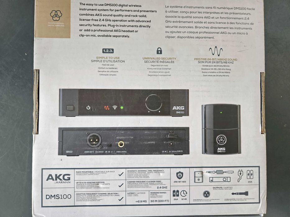 AKG Emissor/Receptor  DMS100 c Mic Lapela