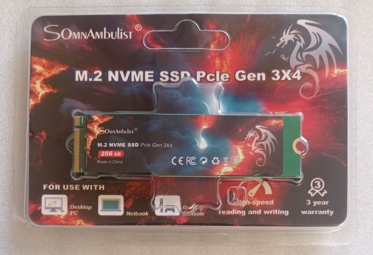 НОВЫЙ M.2 nvme ssd на 256gb gen 3x4